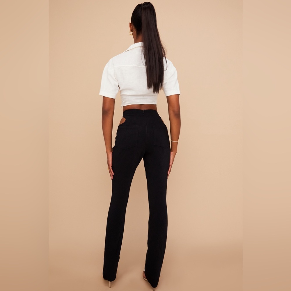 House of CB XS Osaka Crepe Cutout Trousers Pant - Picture 4 of 13